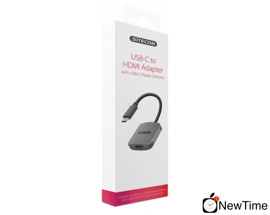 Sitecom USB-C to HDMI Adapter with USB-C Power Delivery (CN-375)